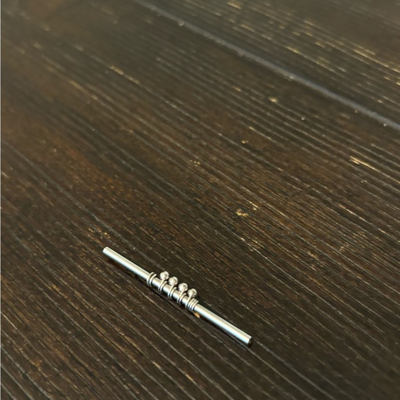 BVLA 14k white gold Industrial Bar. 33 mm - Picture 2 of 3